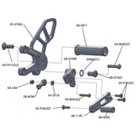 05-0746B Aprilia RSV4 2021-22, Tuono V4 2021-22 STD Shift  Complete Rearset W/Pedals