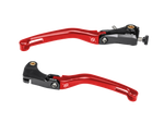 Bonamici Aprilia RSV4 Folding Levers (2009+) (Black/Red)